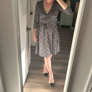 💕BOGO💕Faux Wrap Print Dress